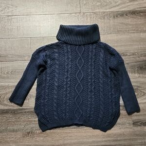 💋 ECURY navy Cable Knit fishermans Sweater 💋